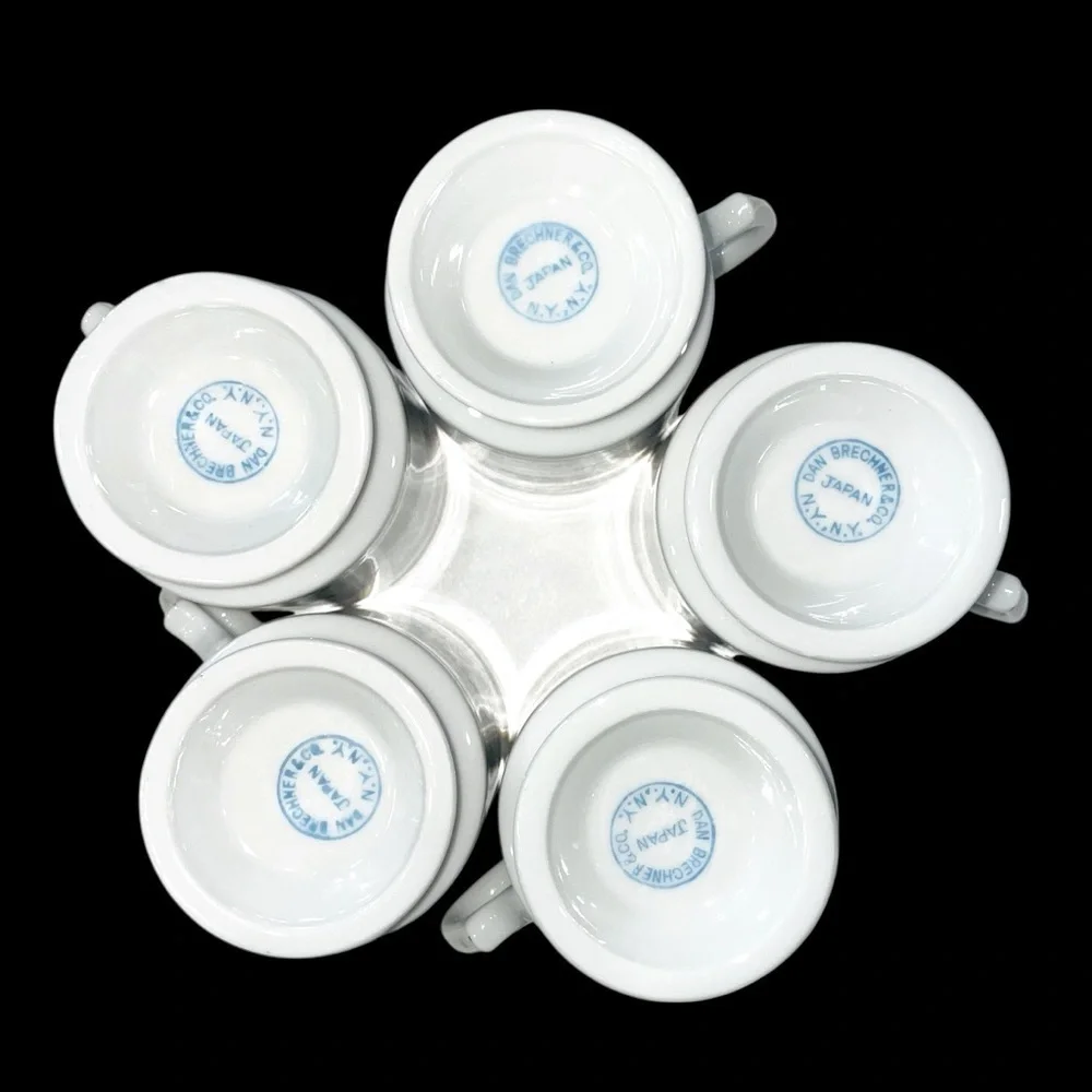 Vintage 1974 IAAPA Carousel Ball Commemorative Mugs (Set of 5) 3.75”